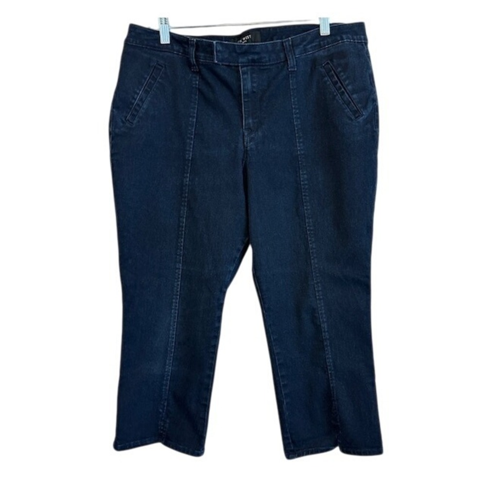 Nine‎ West Women's Denim Jean Capri Pants Stretch Size 14/32